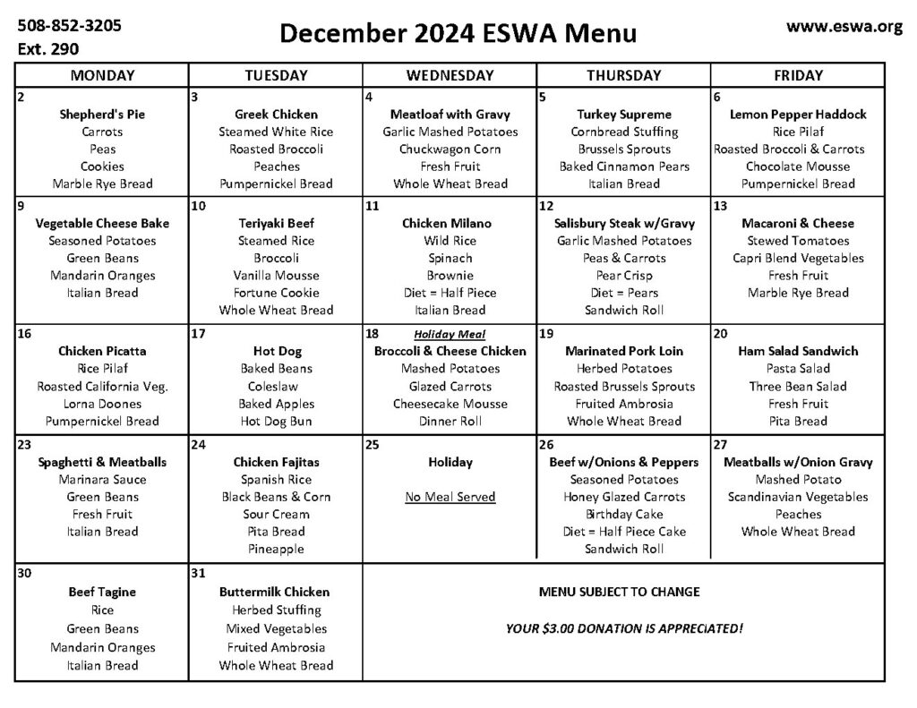 JPEG-Photo of December 2024 Menu