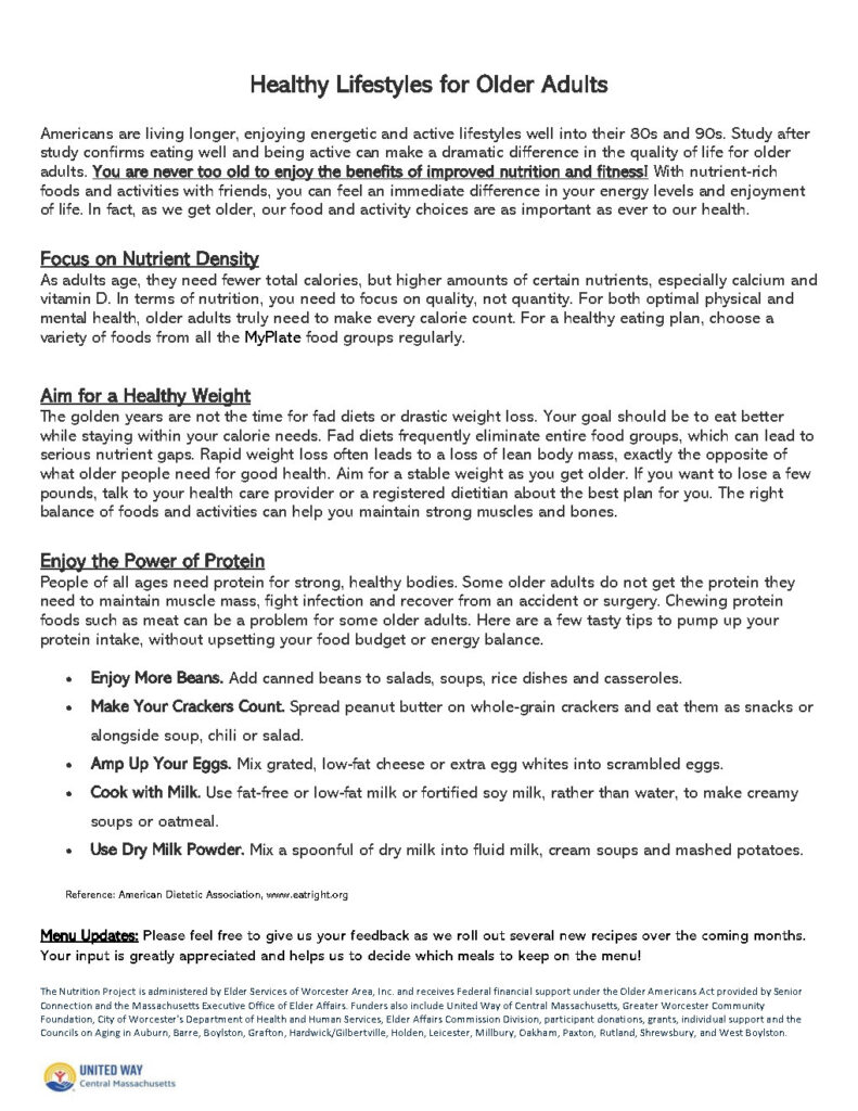 JPEG-Photo of Menu Back Nutrition Education about Living a Healthy Lifstyle 